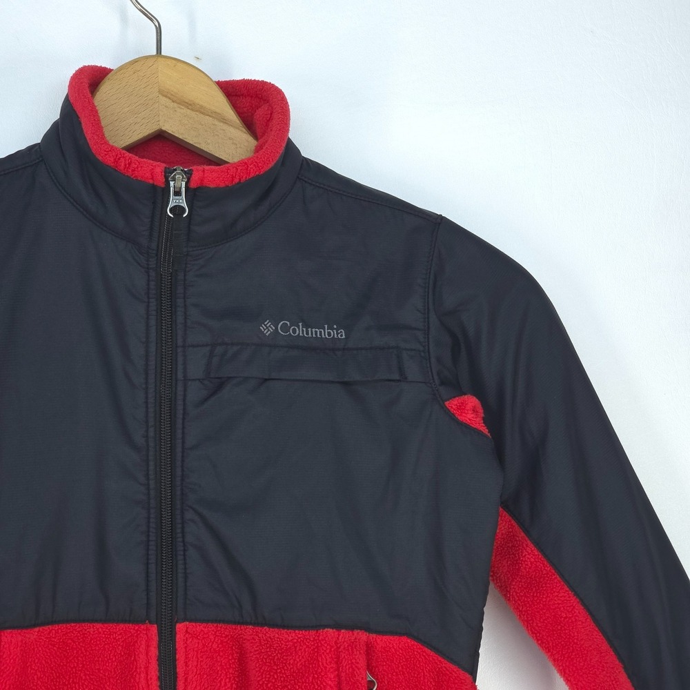 Columbia Steens Mt II Overlay Fleece Jacket Boys Small (8) Full Zip Cozy Warm - Picture 12 of 16